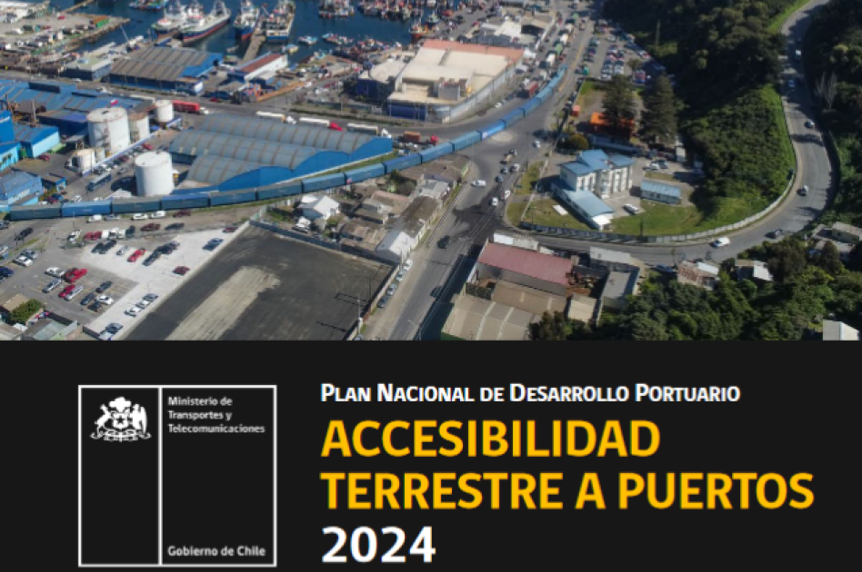 Portada Accesibilidad Terrestre a Puertos 2024 - Plan Nacional de Desarrollo Portuario